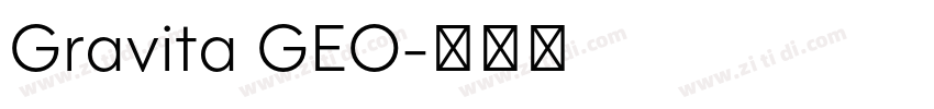 Gravita GEO字体转换
